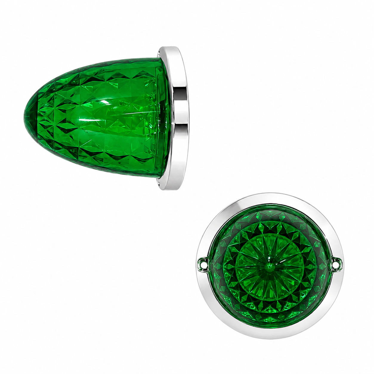 Plafon para camion tipo diamante grande 12/24V  — Verde