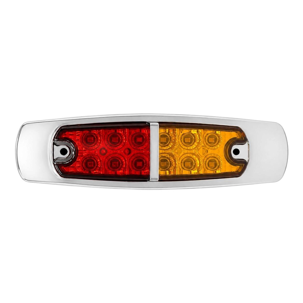 Plafón lateral de 12 LED · Ámbar/Rojo