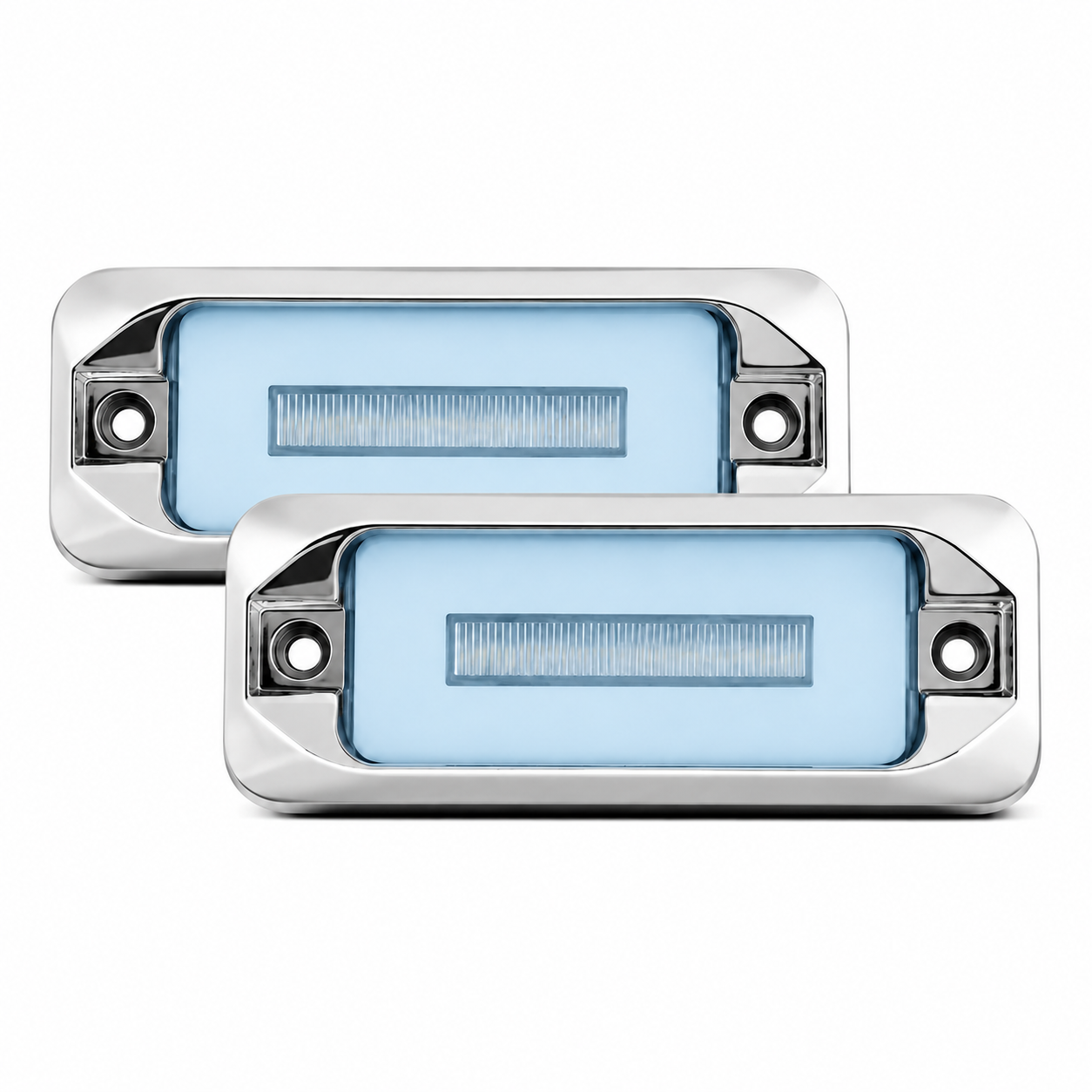 Plafón universal lateral de LED con GLO  — Azul hielo