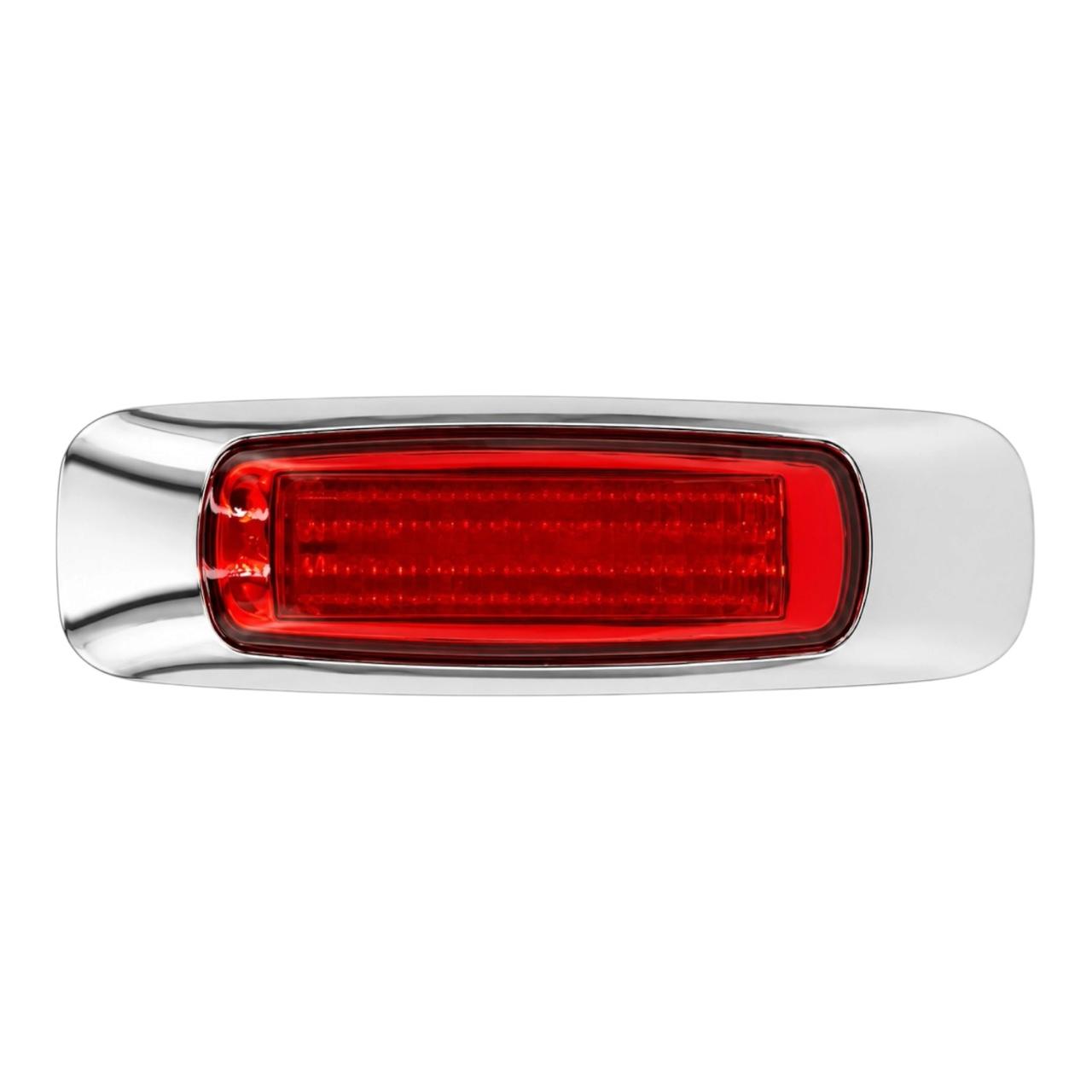 Plafón rojo lateral tipo laser de 8 LED