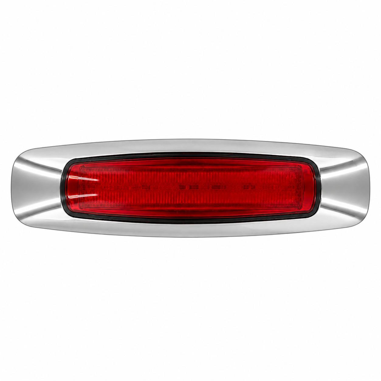 Plafon Turbo LED con base cromada · Rojo
