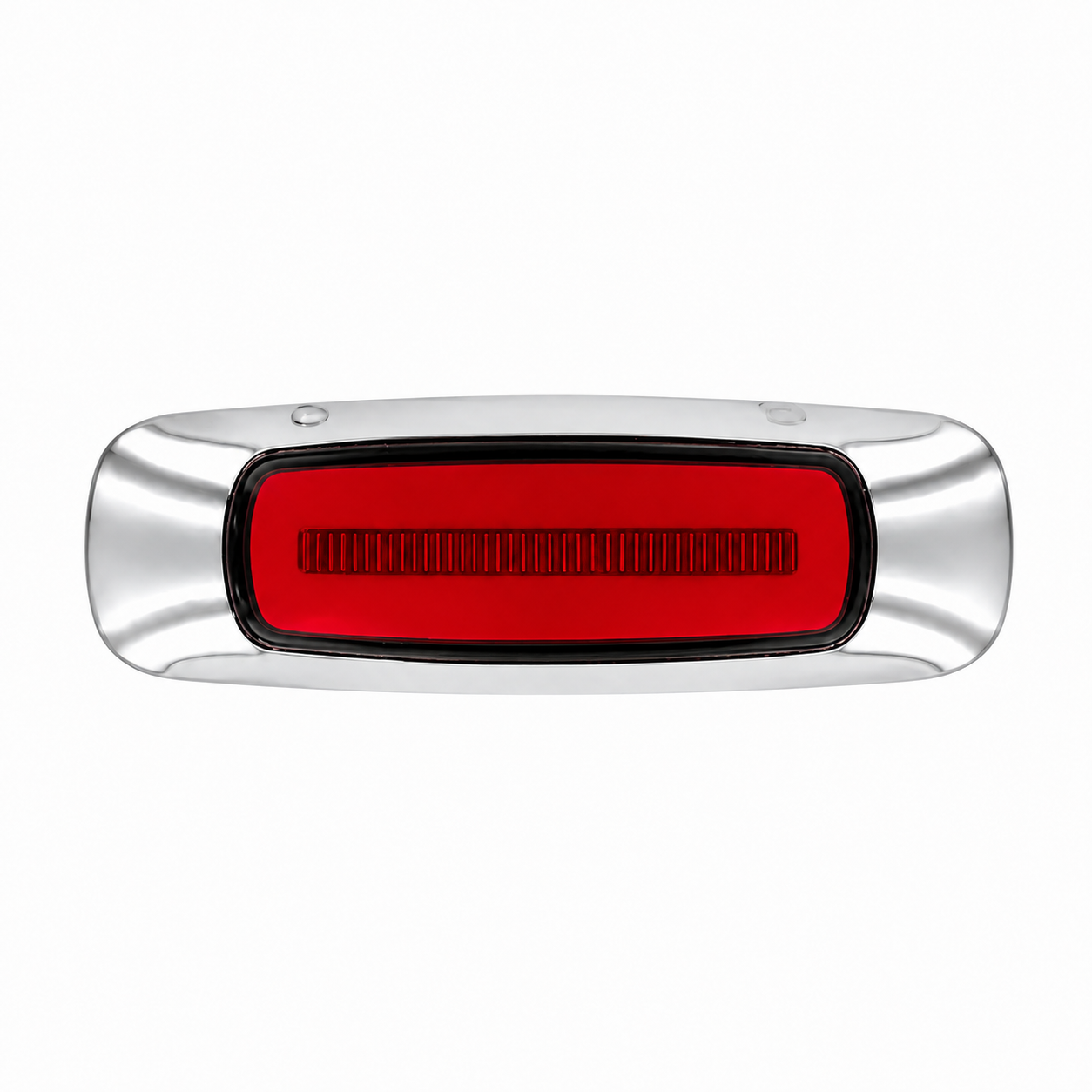 Plafon para camion TurboGlow con base cromada — Rojo