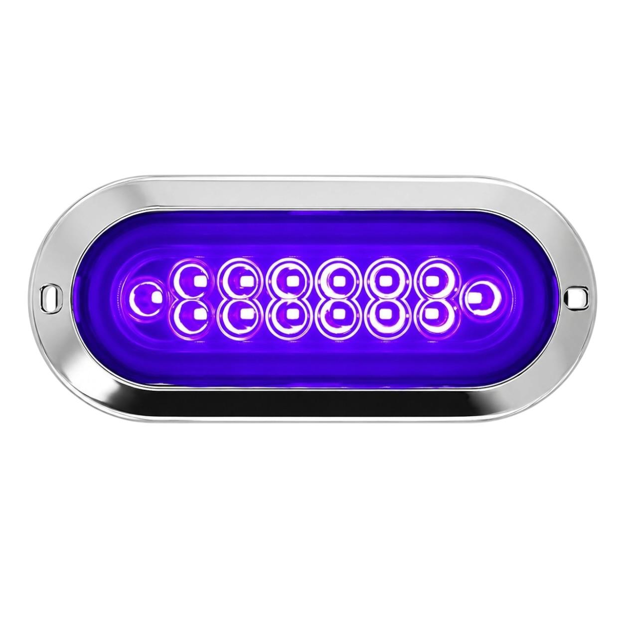 Plafón LED ovalado con aro de Gel — Morado